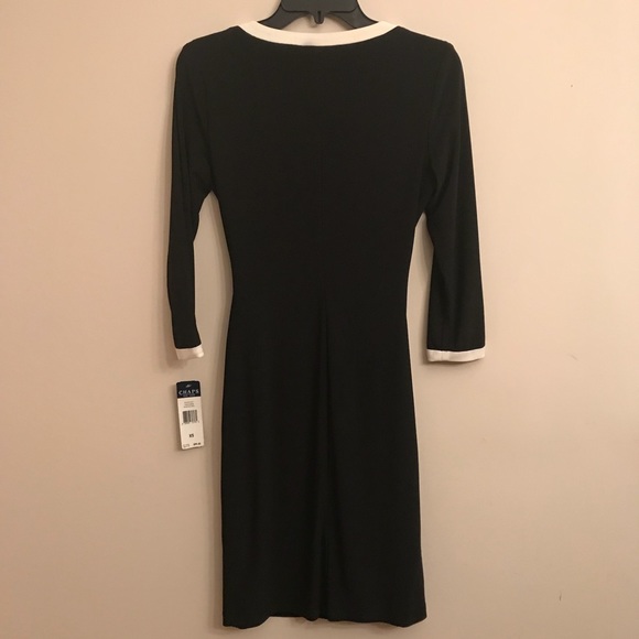 *CHAPS* NWT Women’s Black Sheath Dress- Sz XS - Picture 3 of 6